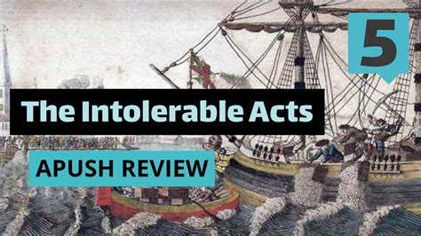Intolerable acts apush. Things To Know About Intolerable acts apush. 